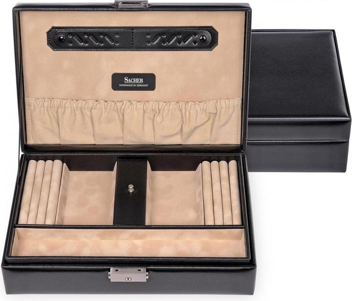 Produktbild Sacher 41.107.010443 - Schmuckkassette Ilka new classic schwarz Leder