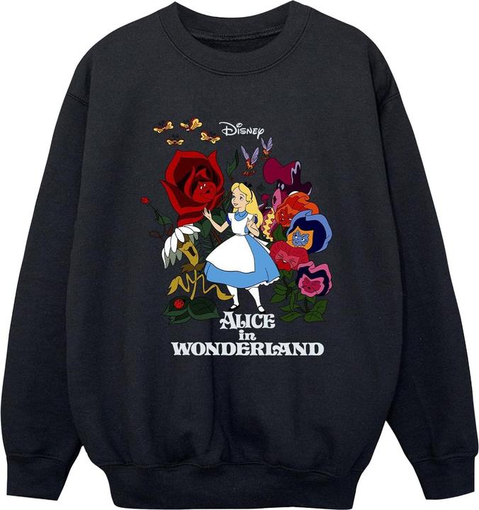 Produktbild Disney Jungen Alice im Wunderland Blumen Sweatshirt (116)