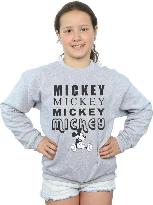 Actual product image Disney Girls Mickey Mouse Sitting Sweatshirt (152, 158)