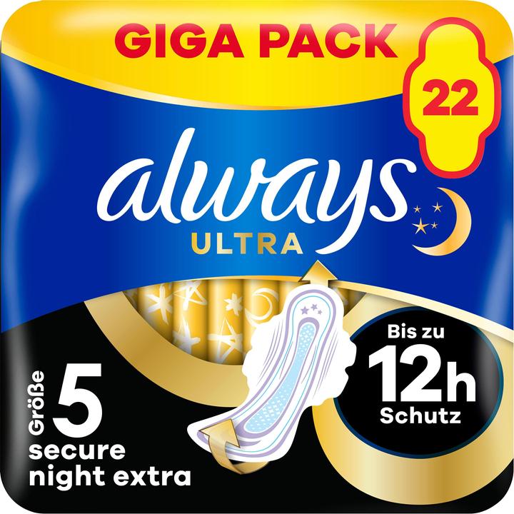 Actual product image Always Ultra Secure Night Extra (22 x, Sanitary pads)