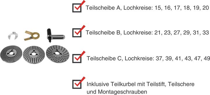 Produktbild Paulimot Teilscheiben-Set für Teilapparat