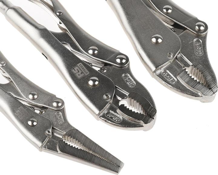 Actual product image Rs Pro 3 piece locking plier set (250 mm)