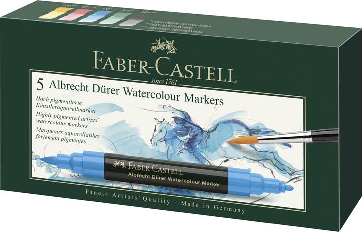 Produktbild Faber-Castell Filzstift Albrecht Dürer 5er Set Standard (multicolour, 5 x)