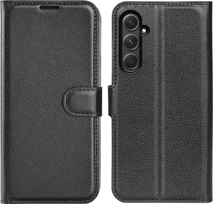 Cover-Discount Galaxy A55 - Leder Etui Hülle schwarz (Samsung Galaxy A55)