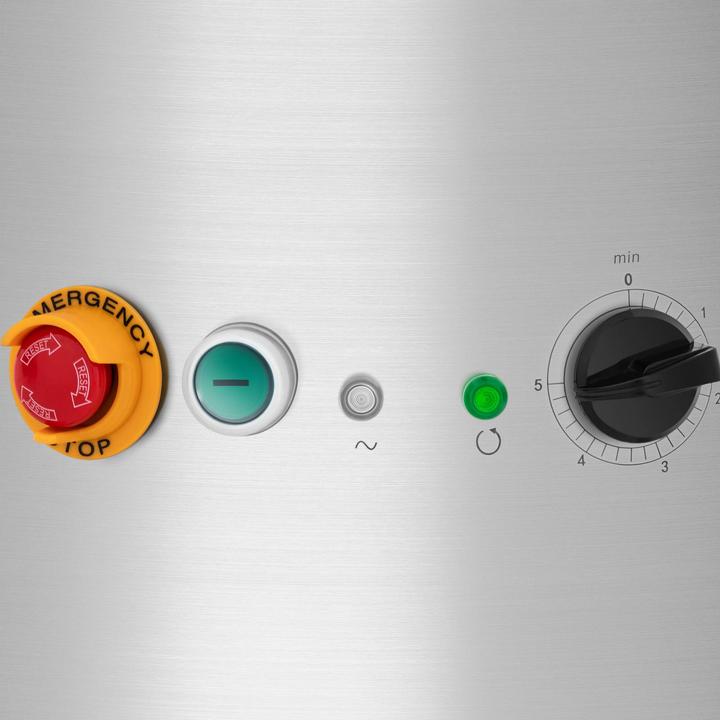 Immagine prodotto Royal Catering Pelapatate elettrico professionale - 10 L - Timer - Fino a 200 kg/h (750 W)
