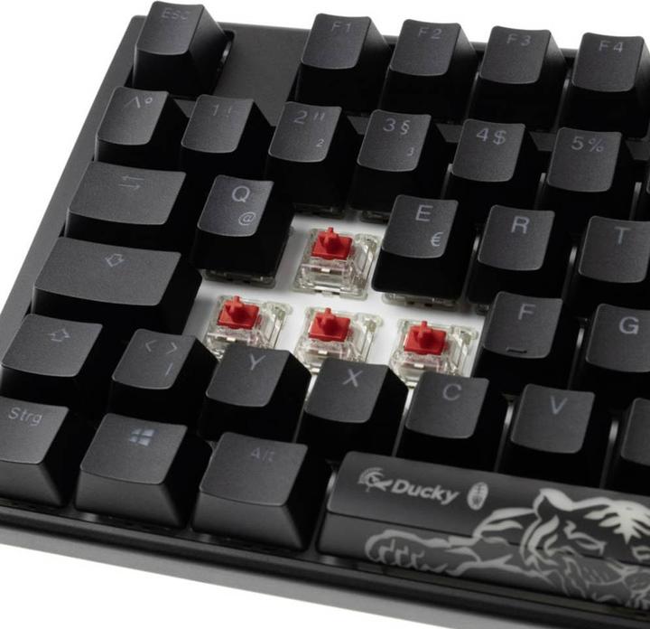 Productafbeelding Ducky One 3 Classic Zwart/Wit TKL Gaming Keyboard, RGB LED - MX-Red (NL, Bedraad)