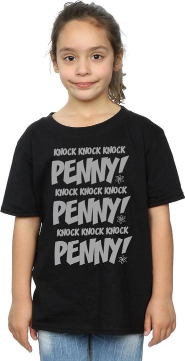 Actual product image Dam Girls Sheldon Knock Knock Penny Cotton T-Shirt (140, 146)
