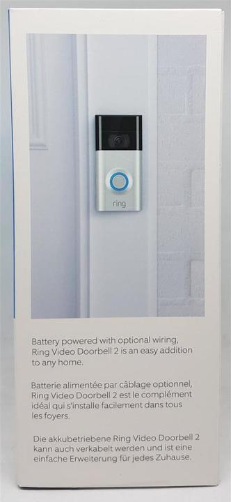 Produktbild Ring Video Doorbell 2 (App, WLAN, Kabellos, Kabelgebunden)
