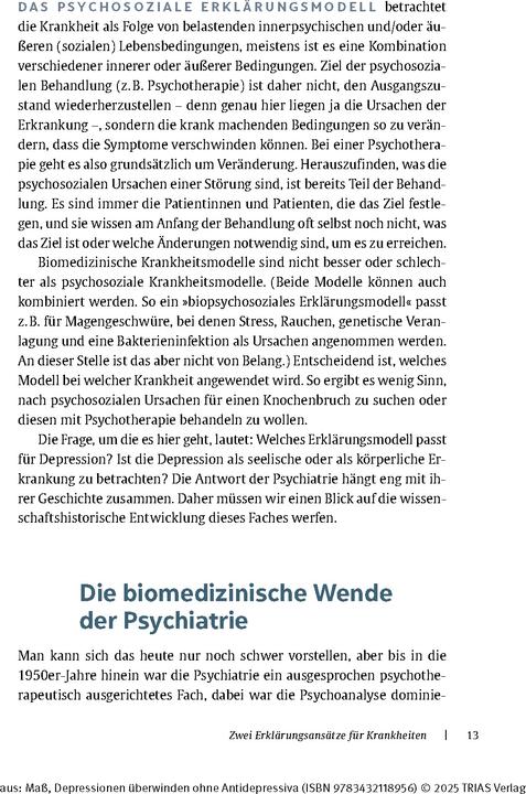 Produktbild Depressionen überwinden ohne Antidepressiva (Deutsch, Reinhard Mass, 2024)
