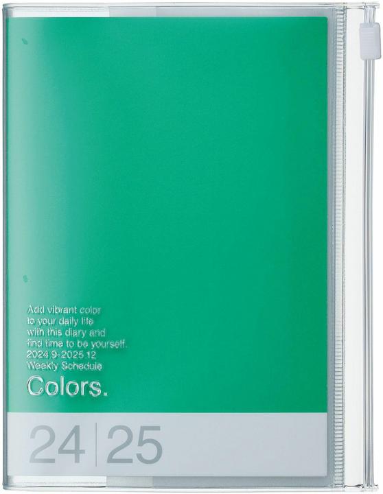 Image du produit Mark'S 2024/2025 Calendrier de poche A6 vertical, COLORS, Green (A6, Anglais)