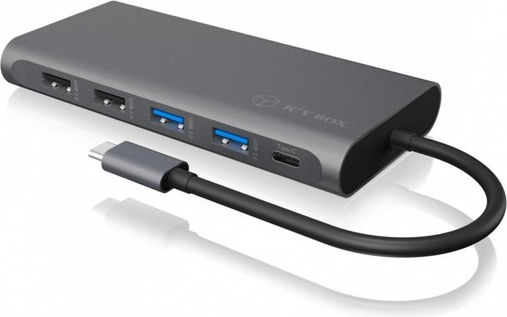 Actual product image Icy Box IB-DK4050-CPD (USB-C, 12 Ports)