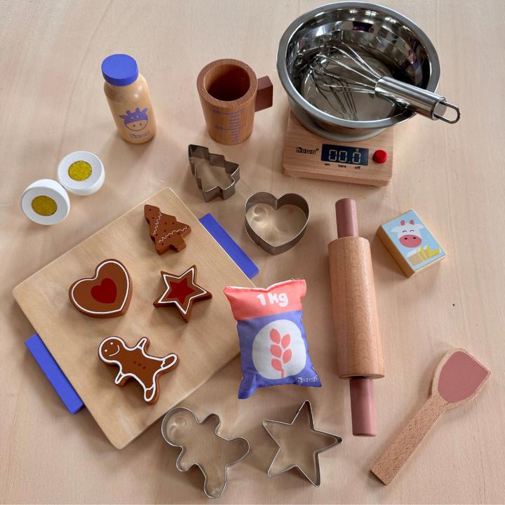 Image du produit Howa Accessoires de cuisine pour enfants Kit pâtisserie en bois 19pcs 4896