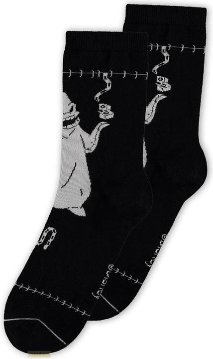 Actual product image Difuzed Nightmare Before Christmas - Novelty Socks (2Pack) - 39/42 (pack of 2, 39 - 42)