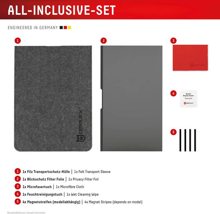 Actual product image Displex Privacy Safe, Laptop Blickschutzfilter (12.50", 3 : 2)