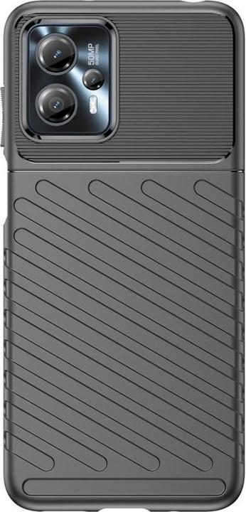 Actual product image Hurtel Thunder Case case for Motorola Moto G13 silicone armor case black (Motorola Moto G13)