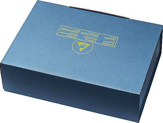Immagine prodotto kaiserkraft Scatola con espanso ESD antistatica, spessore espanso 20 mm, lungh. x largh. x (1 x)