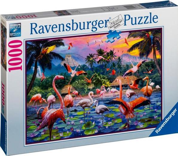 Actual product image Ravensburger Pink flamingos (1000 pieces)