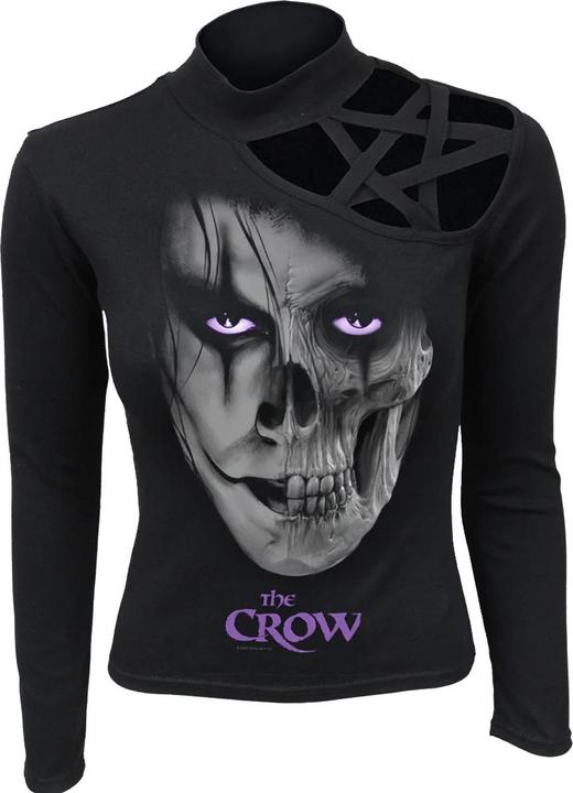 Spiral Skull Face TShirt Langärmlig