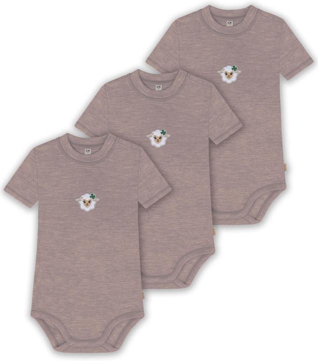 Actual product image Normani Set of 3 baby merino short-sleeved body "Tihoi" - 9315 (92)