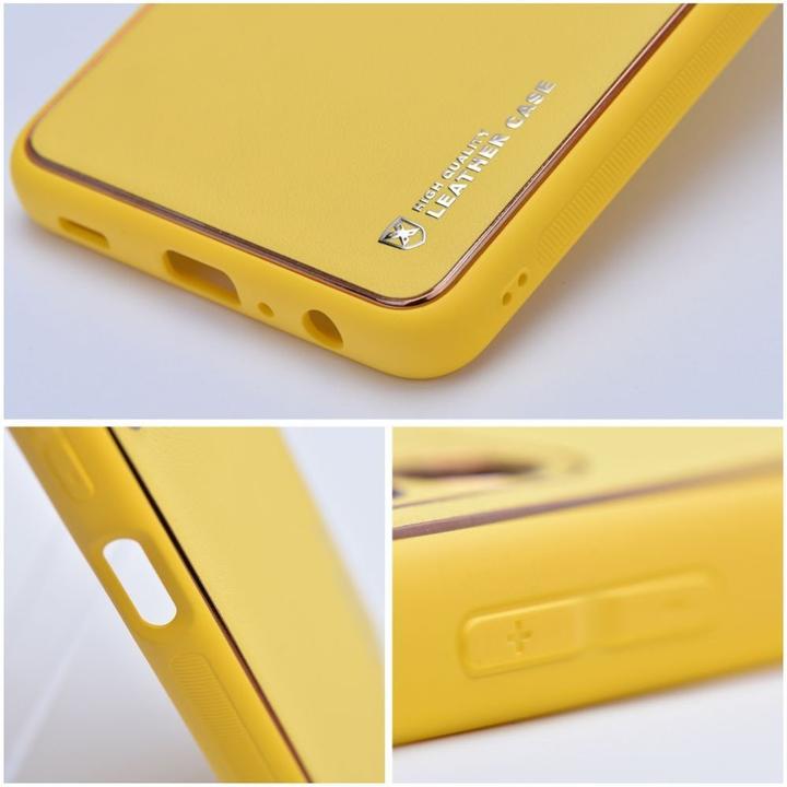 Immagine prodotto OEM Back panel cover LEATHER case for SAMSUNG S24 Plus yellow (Samsung Galaxy S24+)