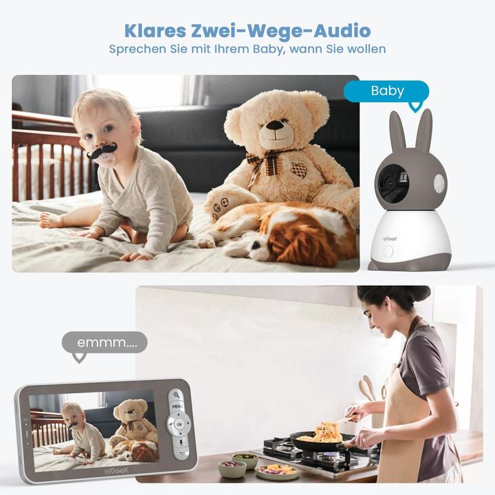 Immagine prodotto IeGeek Babyphone mit 360°Kamera (Video e audio)