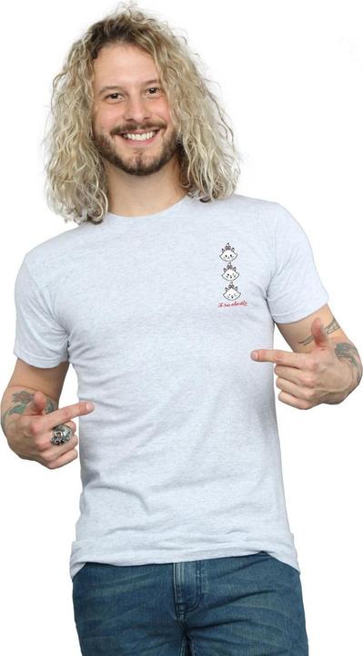 Actual product image Disney Mens Aristocats Marie Breast Print T-Shirt (3XL)
