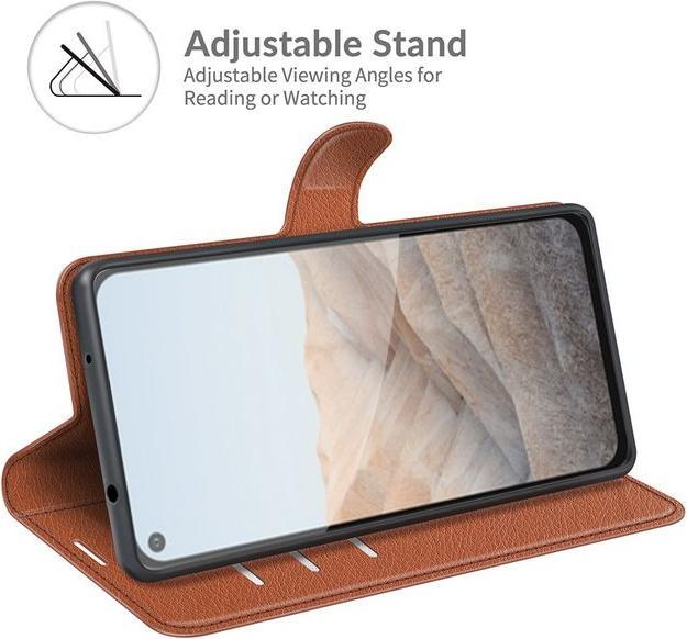 Produktbild MU Classic Litchi Leder Bookcover Series (Google Pixel 5a)