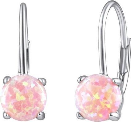 Immagine prodotto Silvego Orecchini in argento con opale sintetico rosa LPS1398P