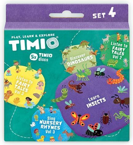 Actual product image Timio Audio Disc Set 4 (French, Italian, Chinese, English, Dutch, Spanish, Portuguese, German)