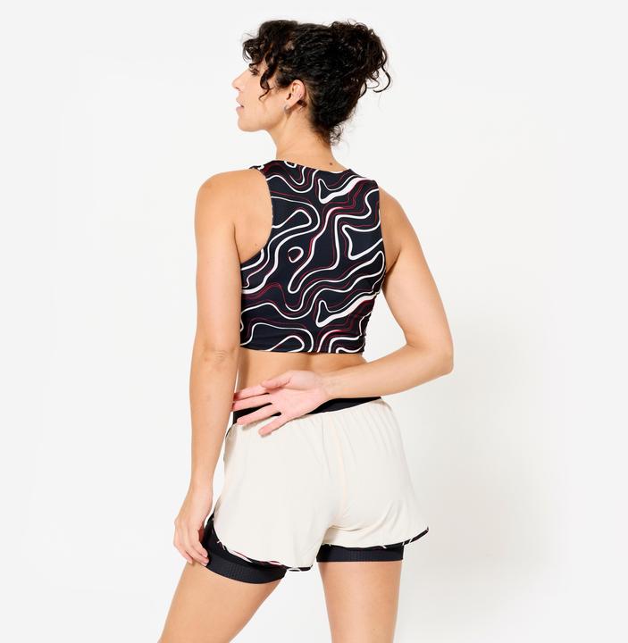 Produktbild Domyos Crop Top Damen - schwarz (L)
