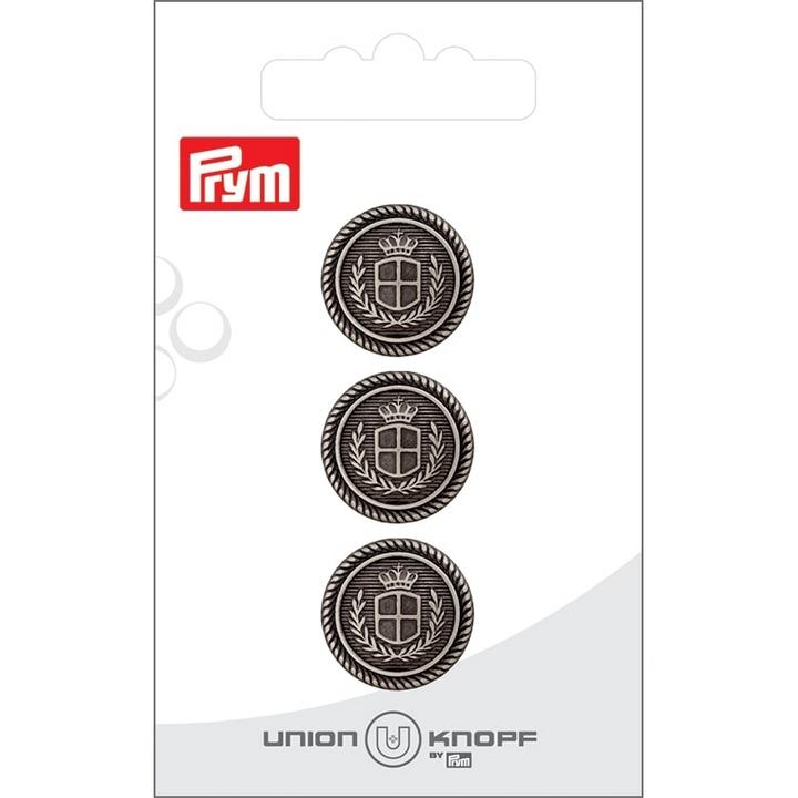 Immagine prodotto Prym Bottoni in metallo da 18 mm, 3 pezzi, argento antico