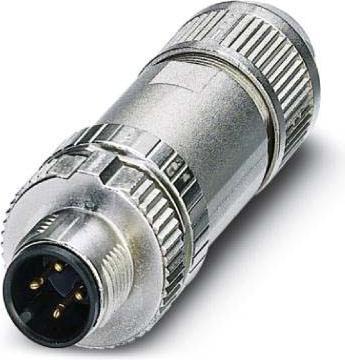 Image du produit Phoenix Contact M12,4P,Sh.Plug,SPEEDCON,A-coded,Push-in