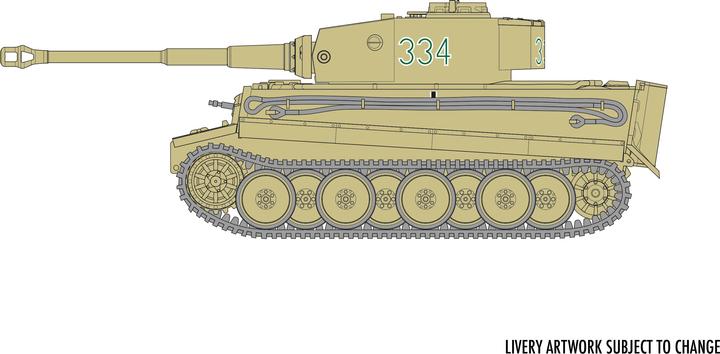 Image du produit Airfix Kit de construction du char Tiger 1 set débutant 1:72