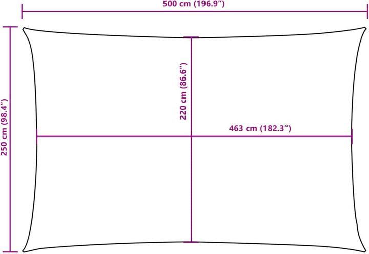 Actual product image VidaXL Nezhatok (250 x 500 cm)
