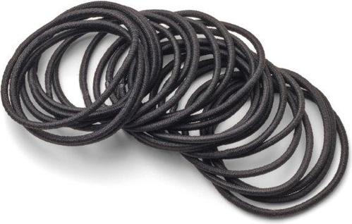 Produktbild Trisa Haargummis dünn 40 mm schwarz 24 Stk (Haargummi)