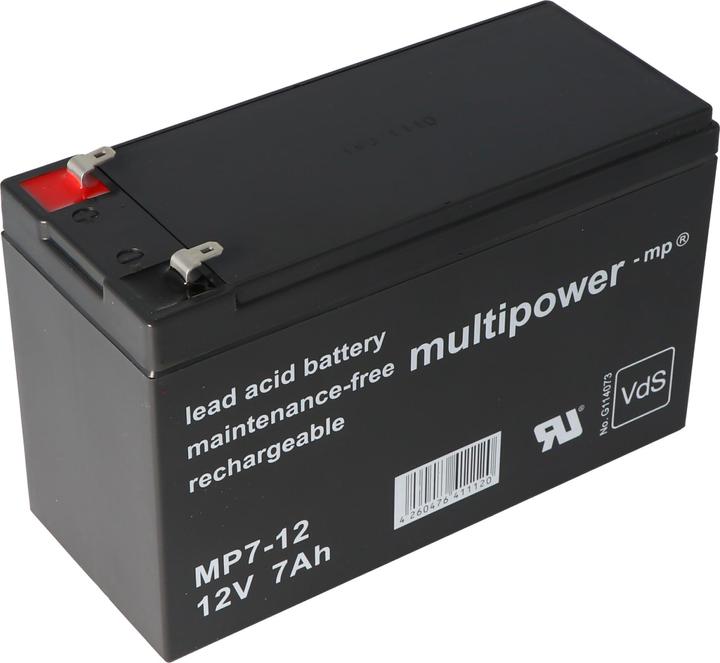 Produktbild Multipower Akku MP7-12 (12 V, 7 Ah)