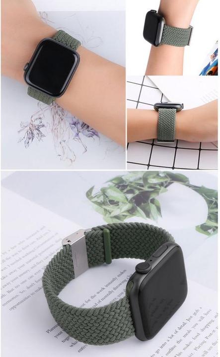 Produktbild Hurtel Armband aus Stoff für die Watch 9 / 8 / 7 / 6 / SE / 5 / 4 / 3 / 2 (41 mm / 40 mm / 38 mm), geflocht (Braided Fabric)