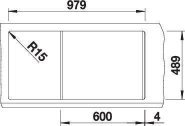 Produktbild Blanco Classic Pro 6 S-IF (Aufsatzspülbecken, 100 cm, 51 cm)