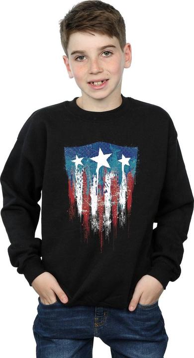 Produktbild Captain America Flag Shield Sweatshirt Jungen (140, 146)