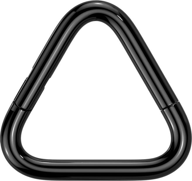 Produktbild Star Piercing Micro Segmentring klappbar schwarz Dreieck (ohne Messing, Titan G23)