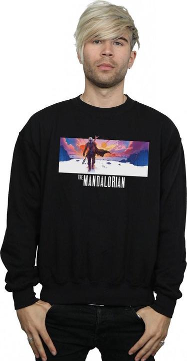 Actual product image Star Wars Mens The Mandalorian Landscape Sweatshirt (L)