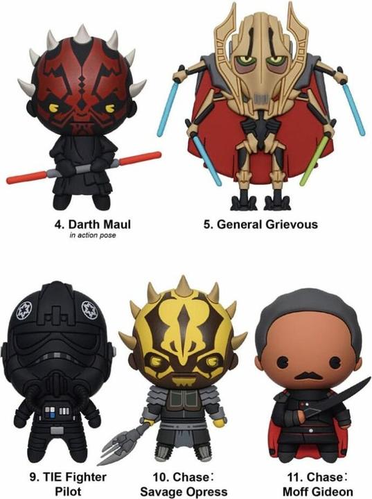 Actual product image Monogram Int. Star Wars PVC bag tags Year of the Dark Side Series 1 Display (24)