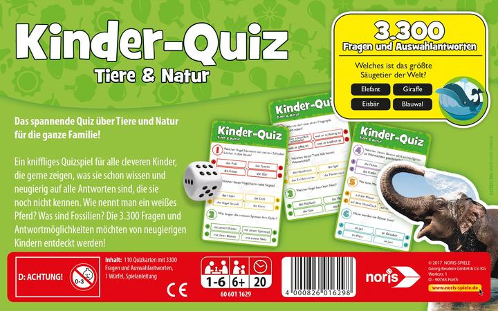 Produktbild Noris Tiere Natur (3300 Teile)