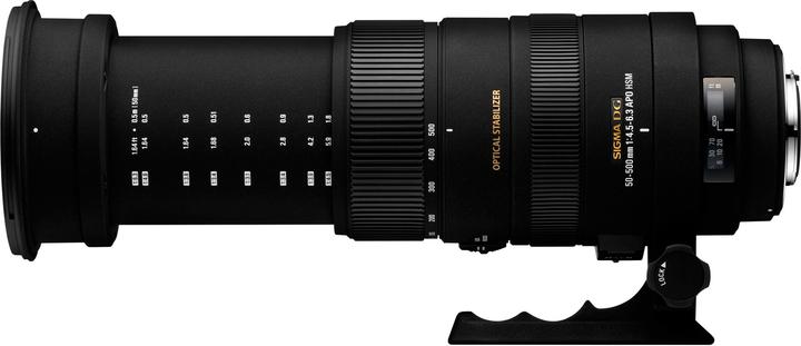 Image du produit Sigma 50-500mm, f/4.5-6.3 DG APO OS HSM, Nikon (Nikon F, Plein format)