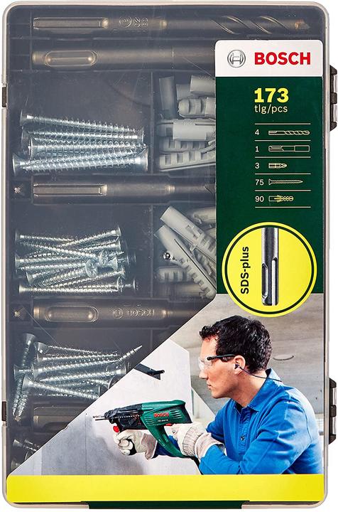 Productafbeelding Bosch Zubehör Bevestigingsset met SDS-Plus boren. 173-delig (5, 6, 7, 8 mm)