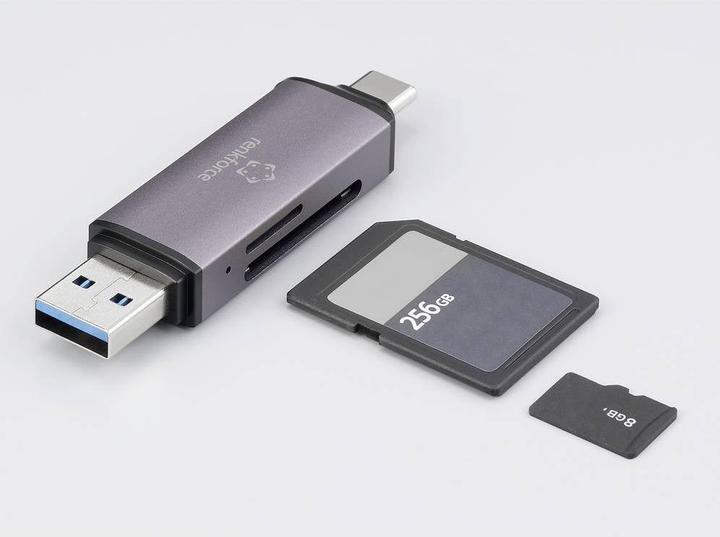 Produktbild Renkforce RF-CR-200 USB-Kartenleser Smartphone/Tablet USB-A (USB 3.1 Gen 1), US (USB, USB 3.1 Gen 1)