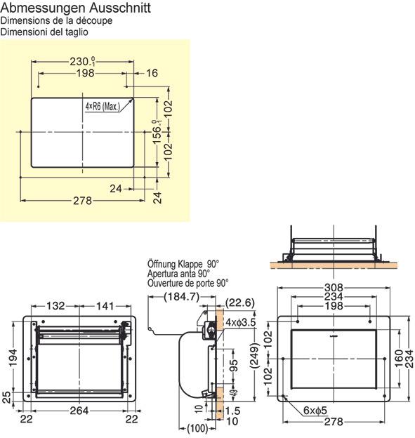 Actual product image Werkstarck Multi-purpose flap with damper