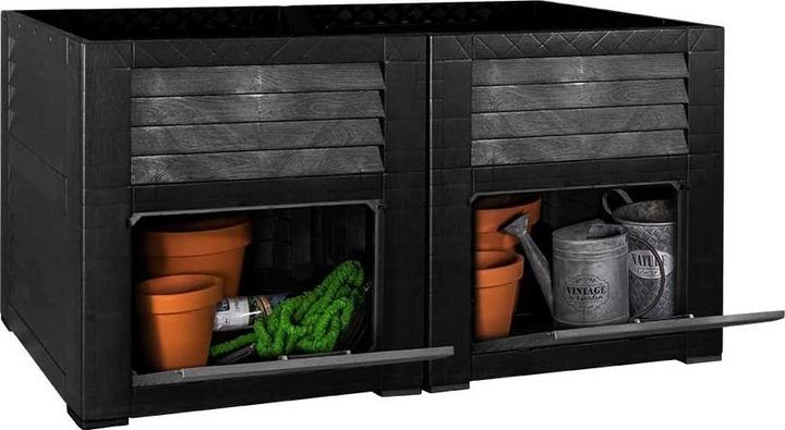 Actual product image Weber Home Raised bed with storage compartments