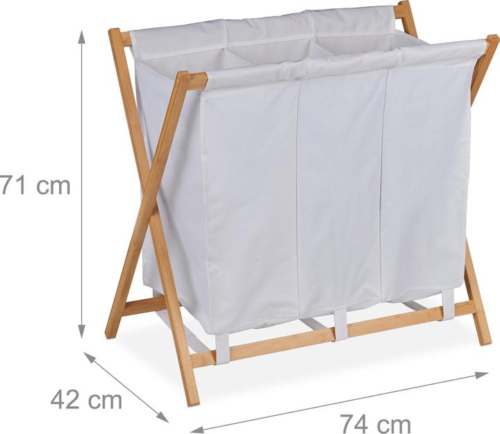 Actual product image Relaxdays Laundry basket (38 l)