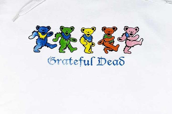 Actual product image Grateful Dead Unisex Adult Dancing Bears Hoodie (M)